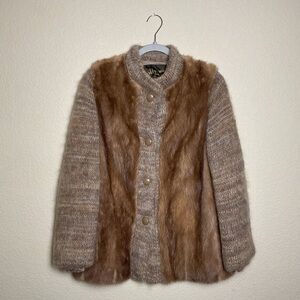 Willmanns Furriers Oklahoma City Womens Vintage Real Fur Coat- See Pics‎ (Flaw)